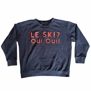 J Crew Navy Ski Sweater